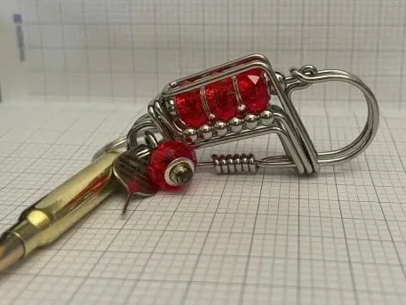 Móc Khóa Đá Đỏ Mạng Hỏa